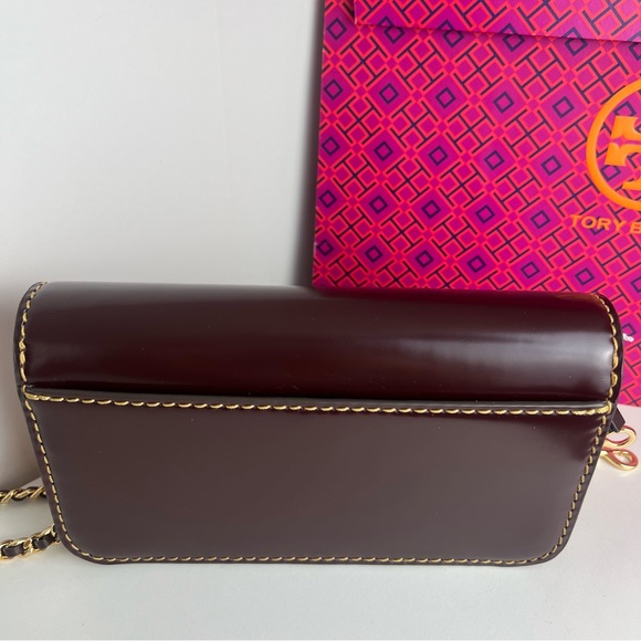 NWT Tory Burch Britten Smooth Chain Wallet & Wristlet - Picture 9 of 16